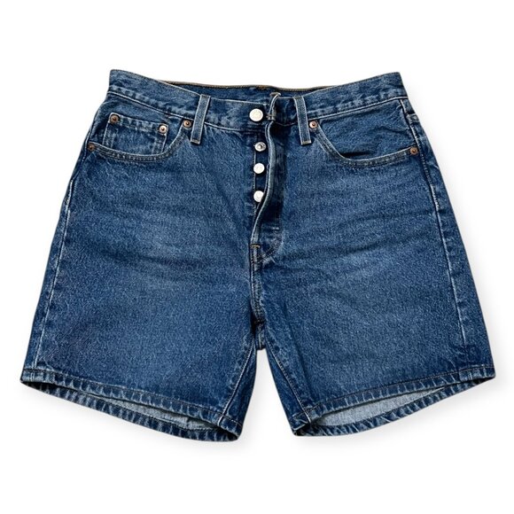 Levi's 515 Women's High Rise Button Fly Jean Shorts Waterless Inseem 6" Waist 29 - Picture 1 of 8